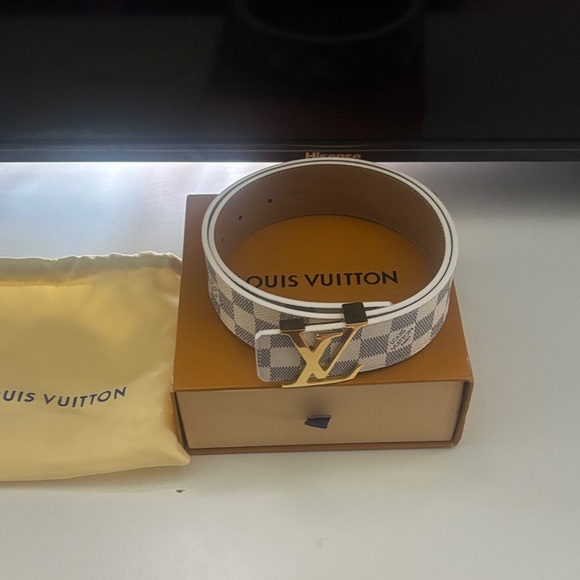 Louis Vuitton Damier azul belt 32/80 - Picture 1 of 6